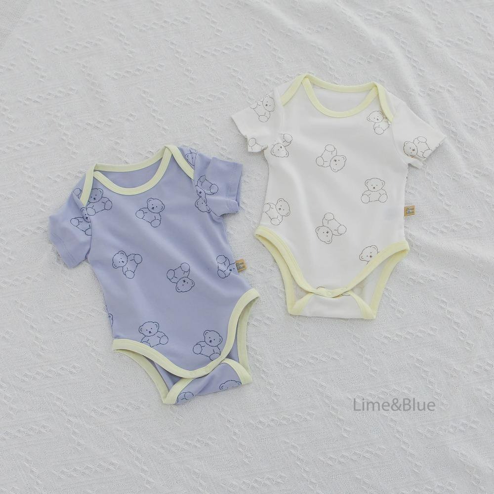 Lime&Blue 包屁衣 라임앤블루 라임곰돌이슈트-細節圖2