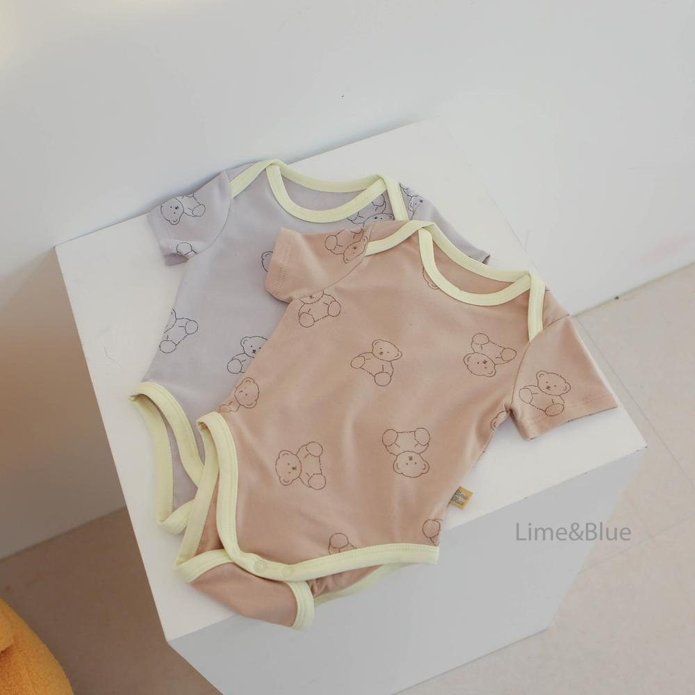 Lime&Blue 包屁衣 라임앤블루 라임곰돌이슈트-細節圖3