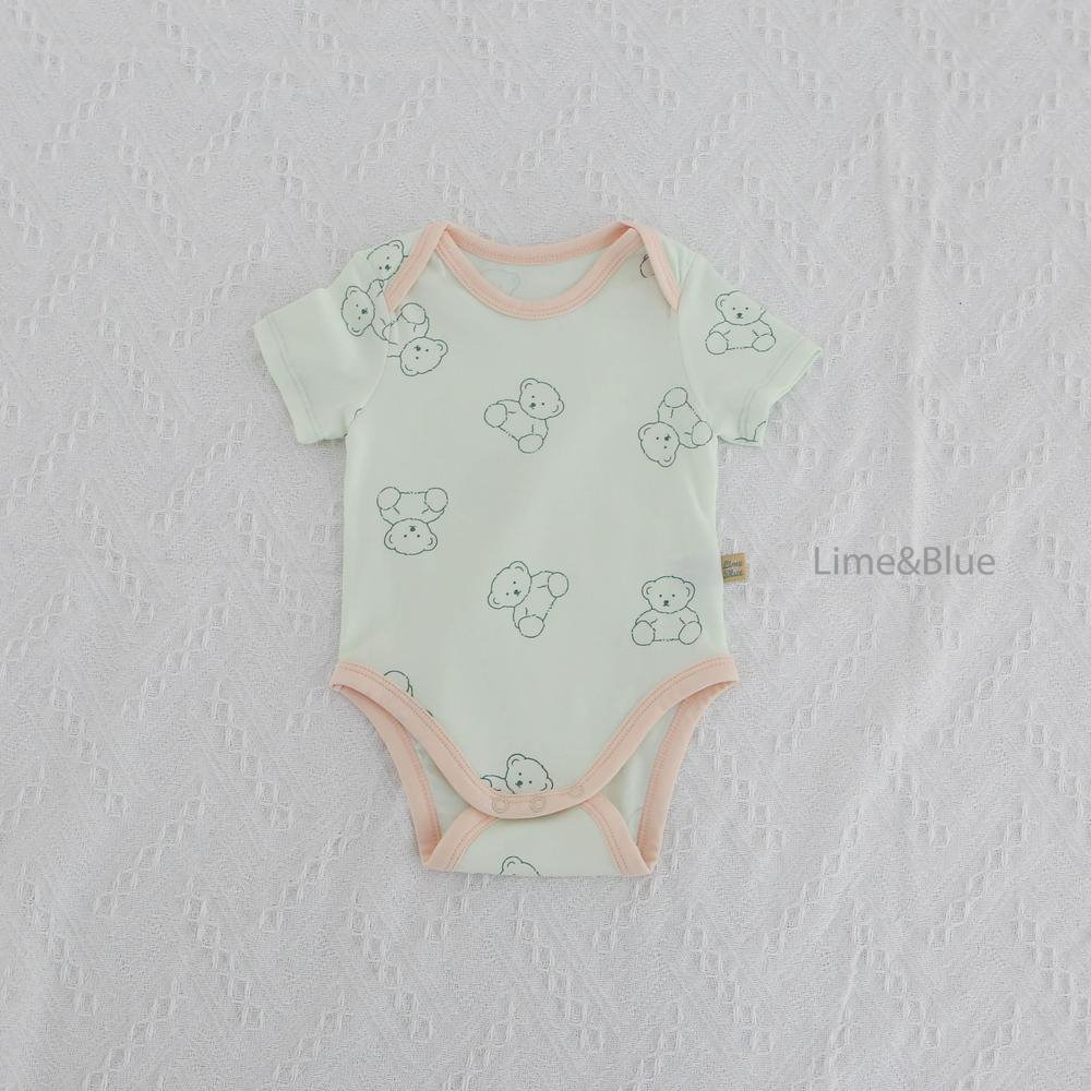 Lime&Blue 包屁衣 라임앤블루 라임곰돌이슈트-細節圖5