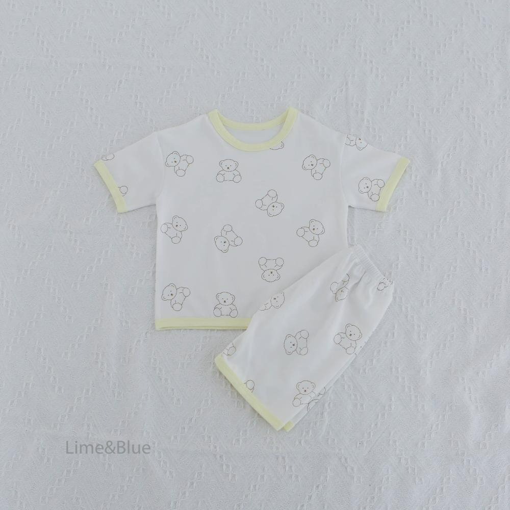 Lime&Blue 套裝 上下 라임앤블루 라임곰돌이상하세트-規格圖10