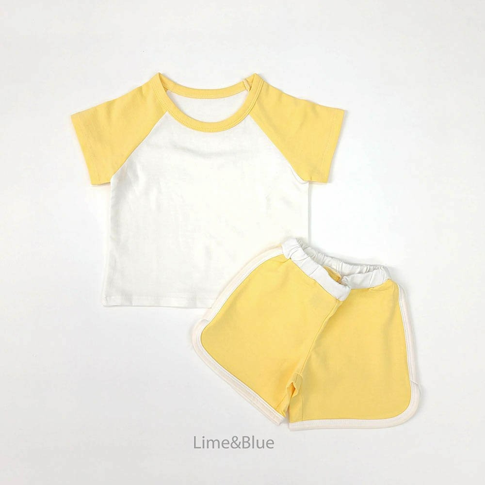 Lime&Blue 套裝 上下 라임앤블루 나그랑배색상하세트-規格圖10