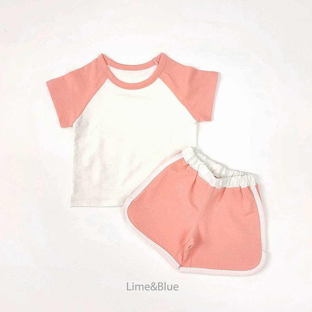 Lime&Blue 套裝 上下 라임앤블루 나그랑배색상하세트-規格圖10