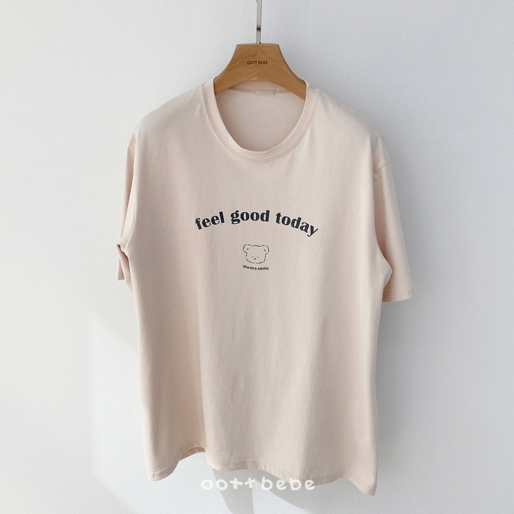 OOTTBEBE 上衣 成人 굿데이티셔츠 성인(패밀리룩)-細節圖4
