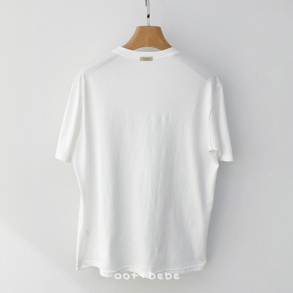 OOTTBEBE 上衣 成人 굿데이티셔츠 성인(패밀리룩)-細節圖7