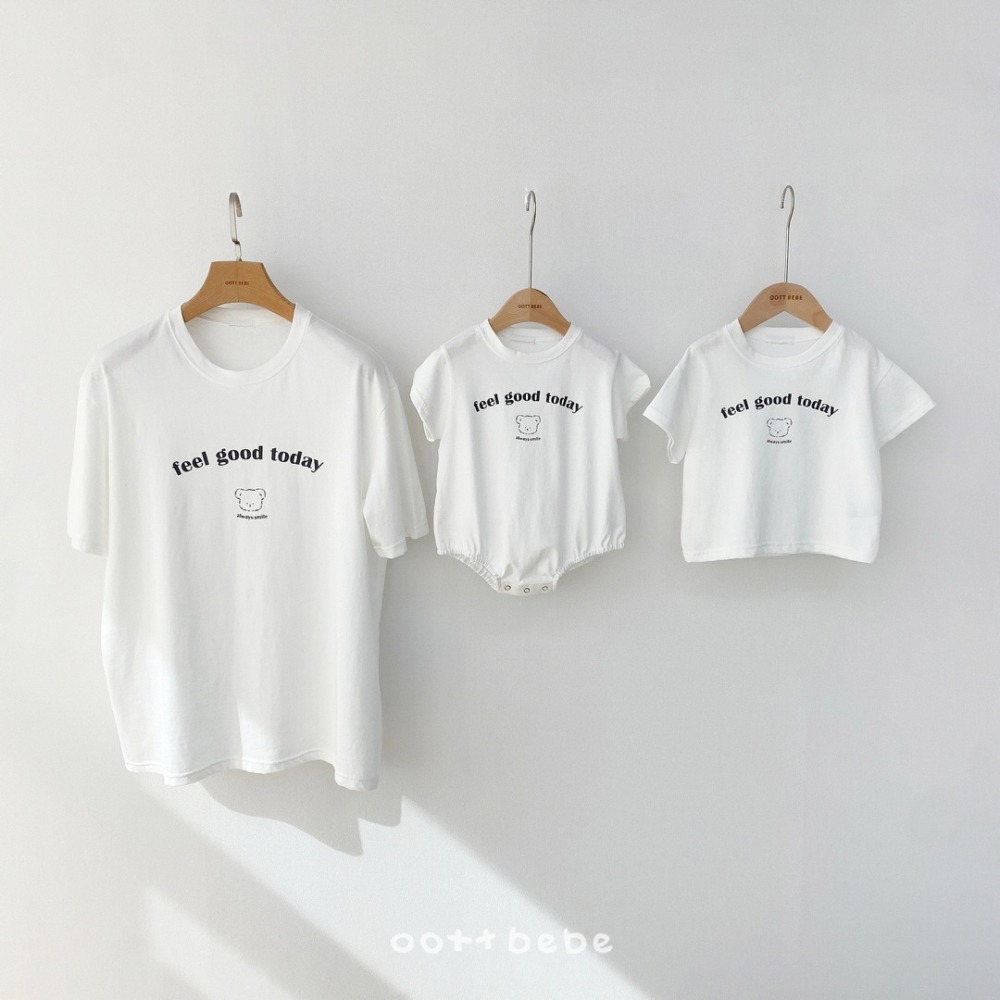 OOTTBEBE 上衣 成人 굿데이티셔츠 성인(패밀리룩)-細節圖8