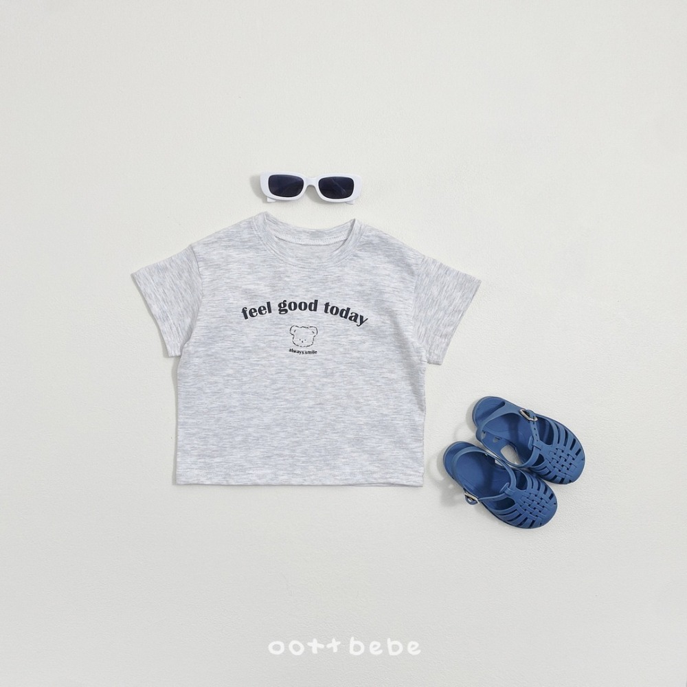 OOTTBEBE 上衣 KIDS 굿데이티셔츠 키즈(패밀리룩)-細節圖5