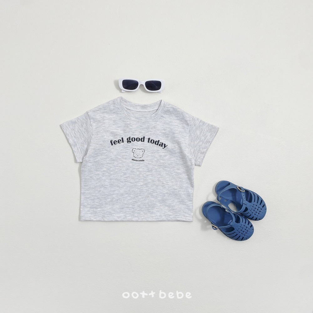 OOTTBEBE 上衣 KIDS 굿데이티셔츠 키즈(패밀리룩)-規格圖6