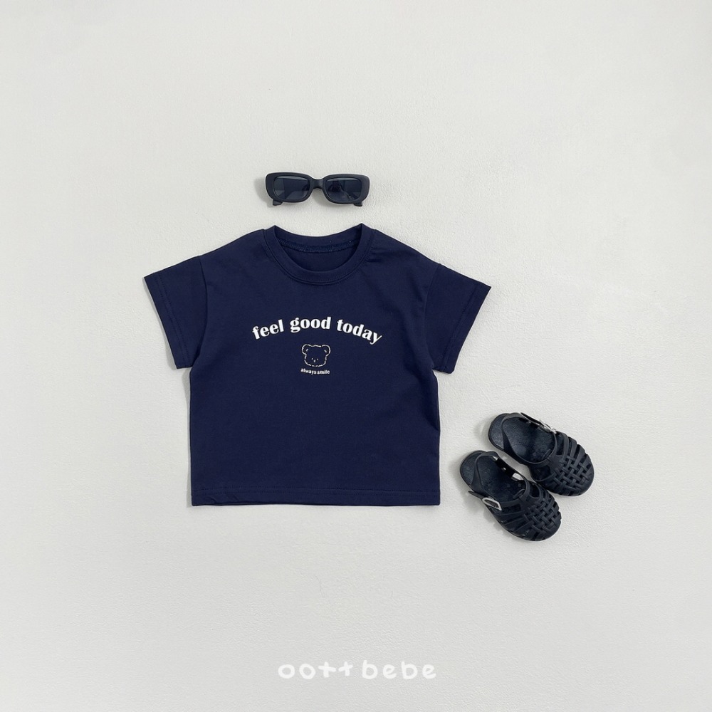 OOTTBEBE 上衣 KIDS 굿데이티셔츠 키즈(패밀리룩)-規格圖6