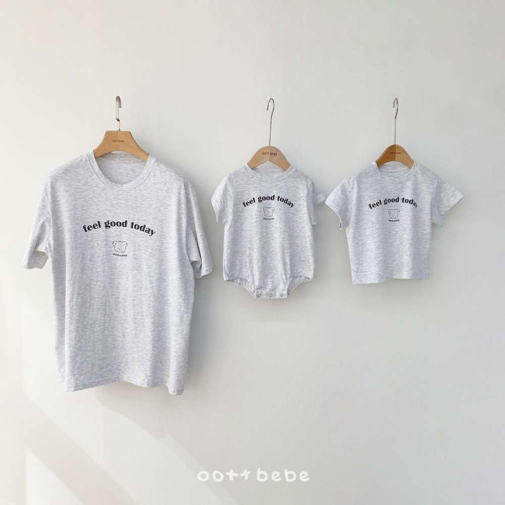 OOTTBEBE 包屁衣 (bebe)굿데이슈트(패밀리룩)-細節圖7