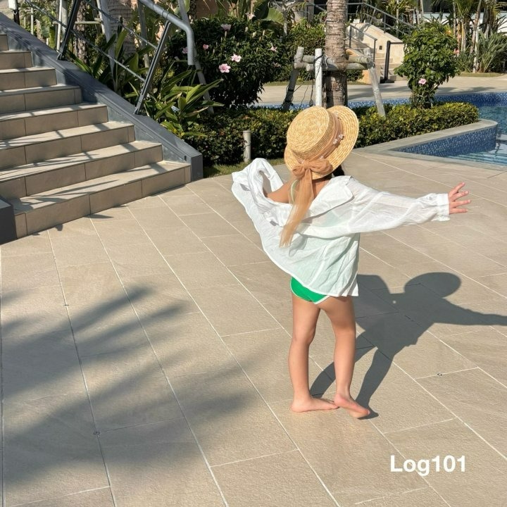 Log101 泳衣 外套 로그101 롱롱셔츠-細節圖2