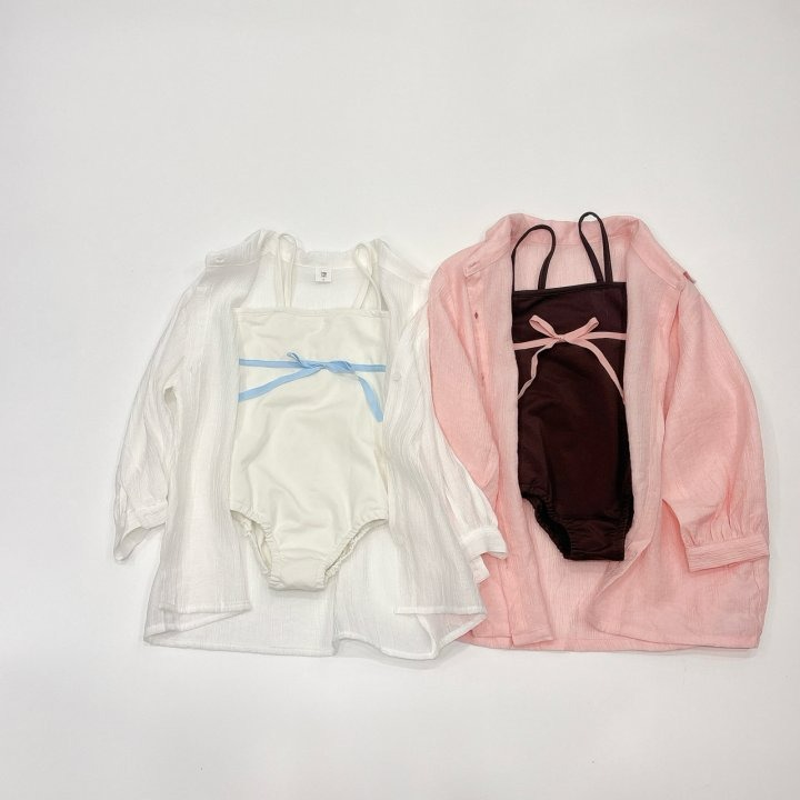 Log101 泳衣 含外套 로그101 리본쭈수영복(셔츠포함)-細節圖3