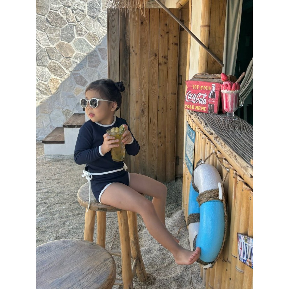 Log101 泳衣 로그101 로그리본래쉬가드-細節圖2