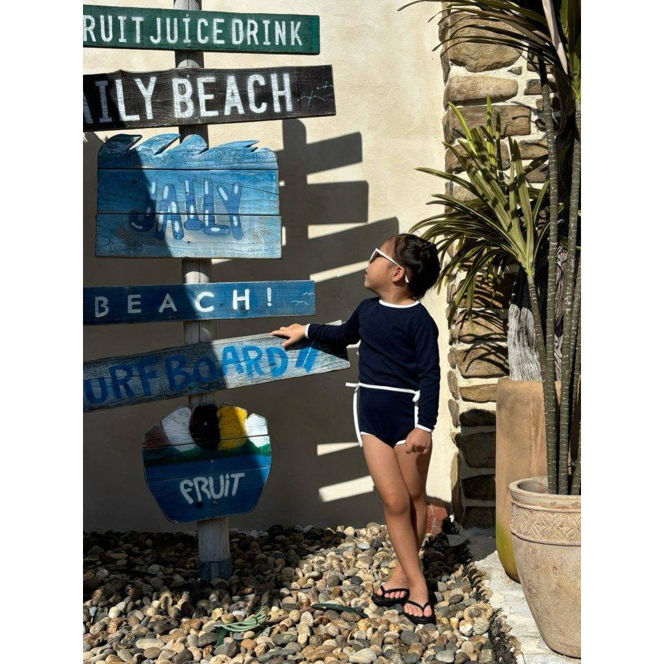 Log101 泳衣 로그101 로그리본래쉬가드-細節圖4