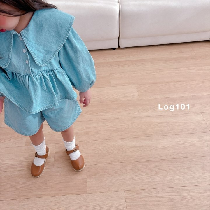 Log101 上衣 로그101 빅카라블라우스-細節圖4