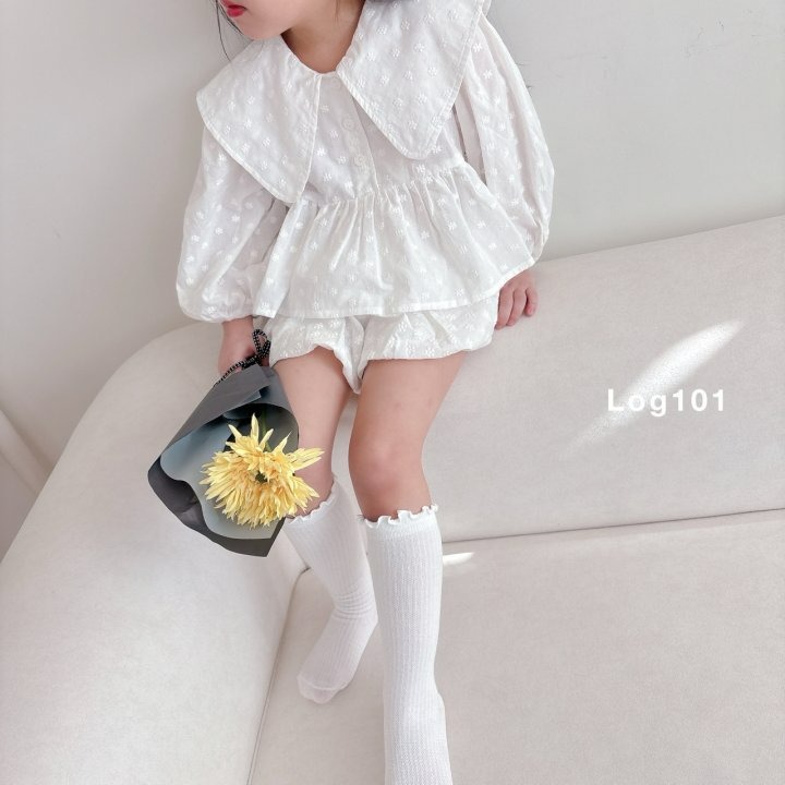 Log101 上衣 로그101 빅카라블라우스-細節圖5