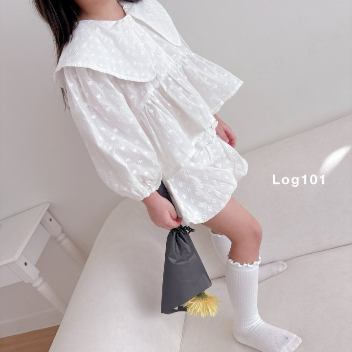 Log101 上衣 로그101 빅카라블라우스-細節圖7