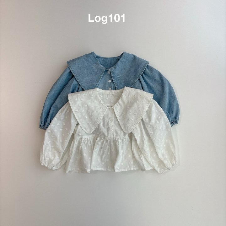 Log101 上衣 로그101 빅카라블라우스-細節圖8