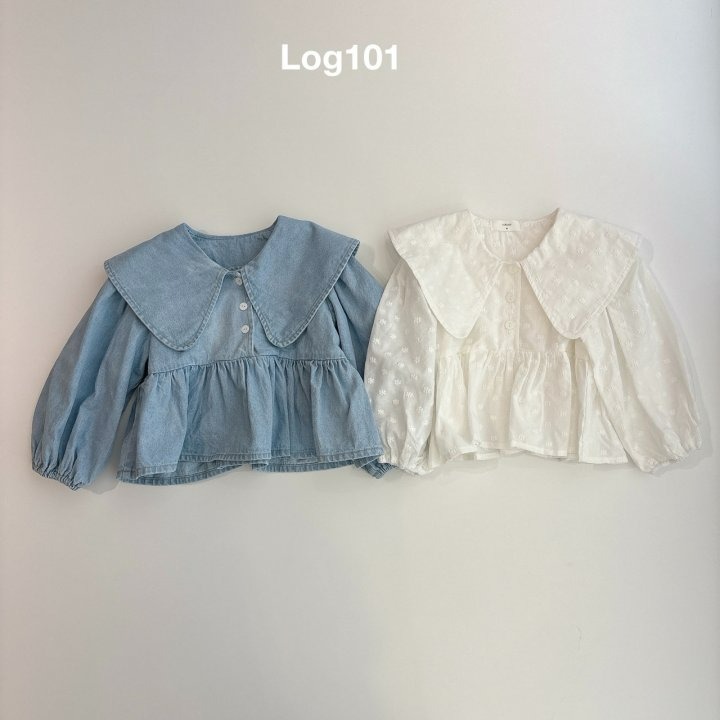 Log101 上衣 로그101 빅카라블라우스-細節圖9