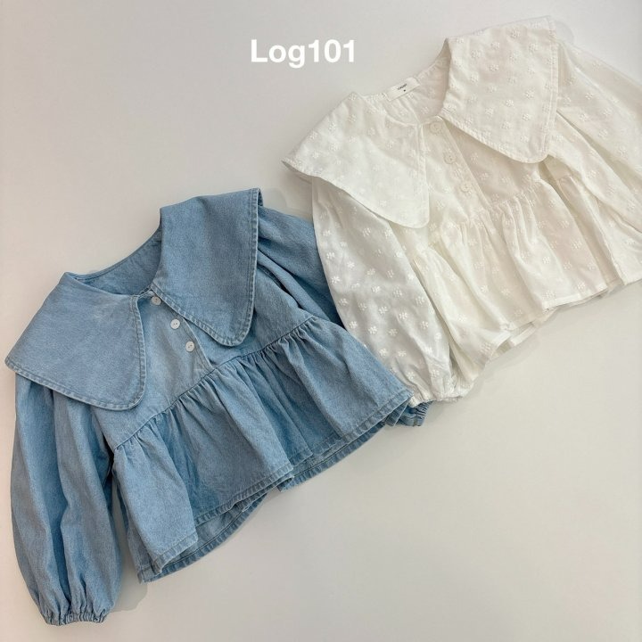 Log101 上衣 로그101 빅카라블라우스-細節圖10