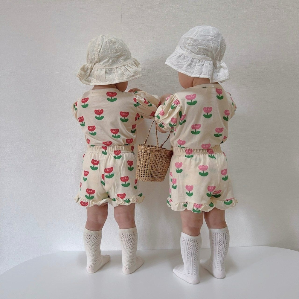 Moran 套裝 上下 모란 튤립프릴상하-細節圖5