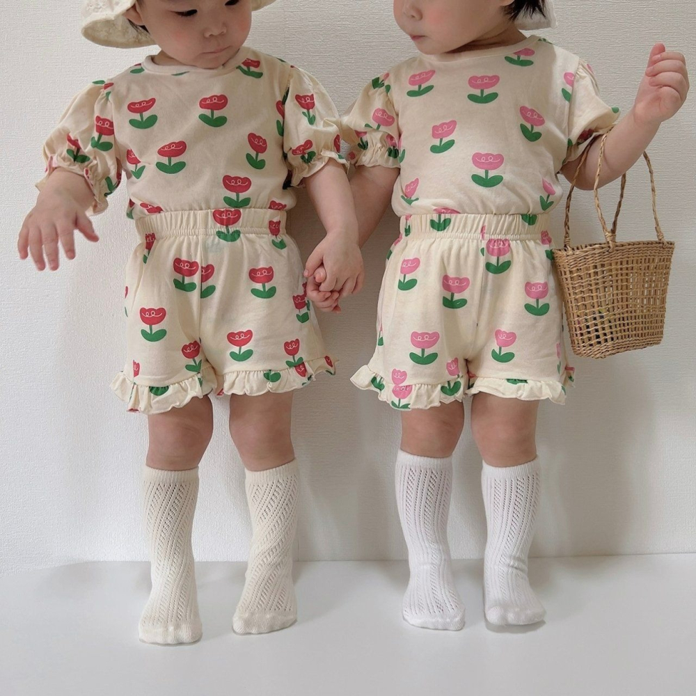 Moran 套裝 上下 모란 튤립프릴상하-細節圖6