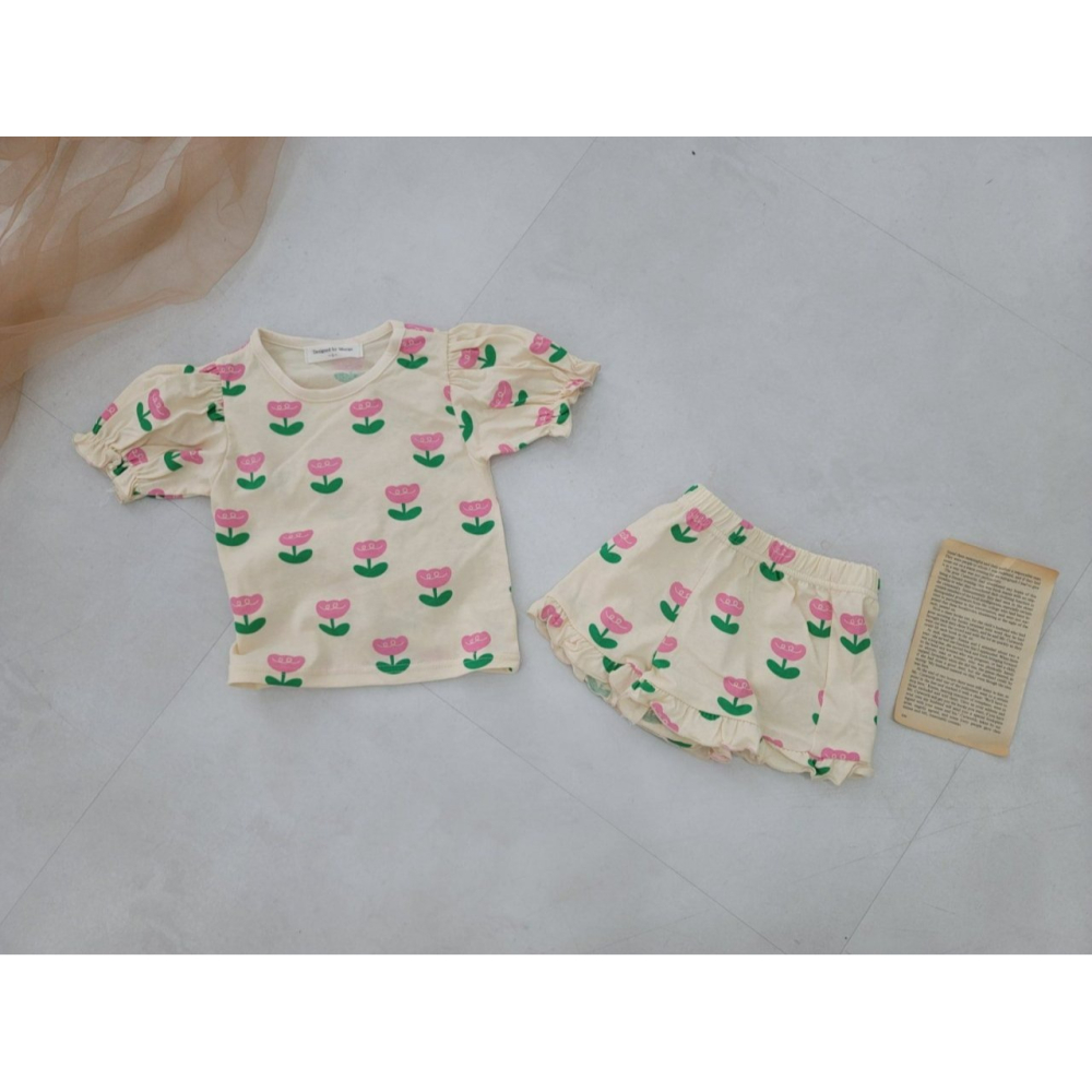 Moran 套裝 上下 모란 튤립프릴상하-細節圖8