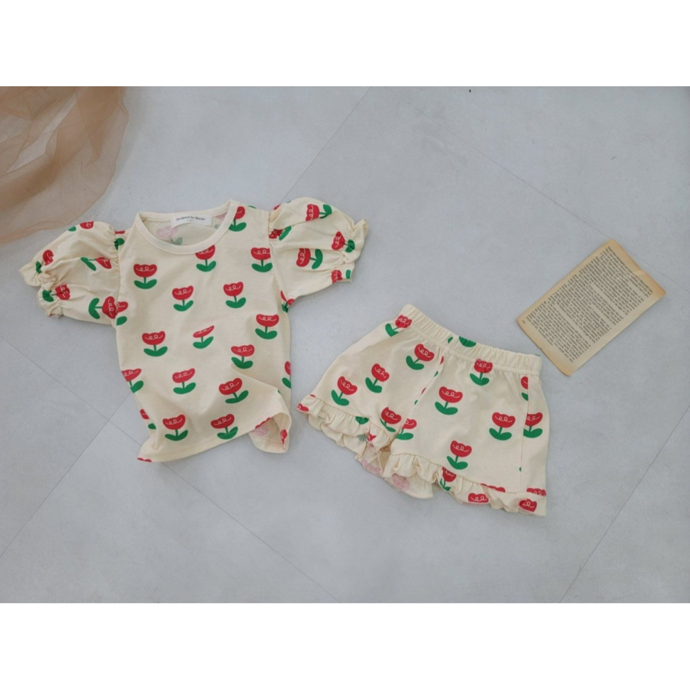 Moran 套裝 上下 모란 튤립프릴상하-細節圖9