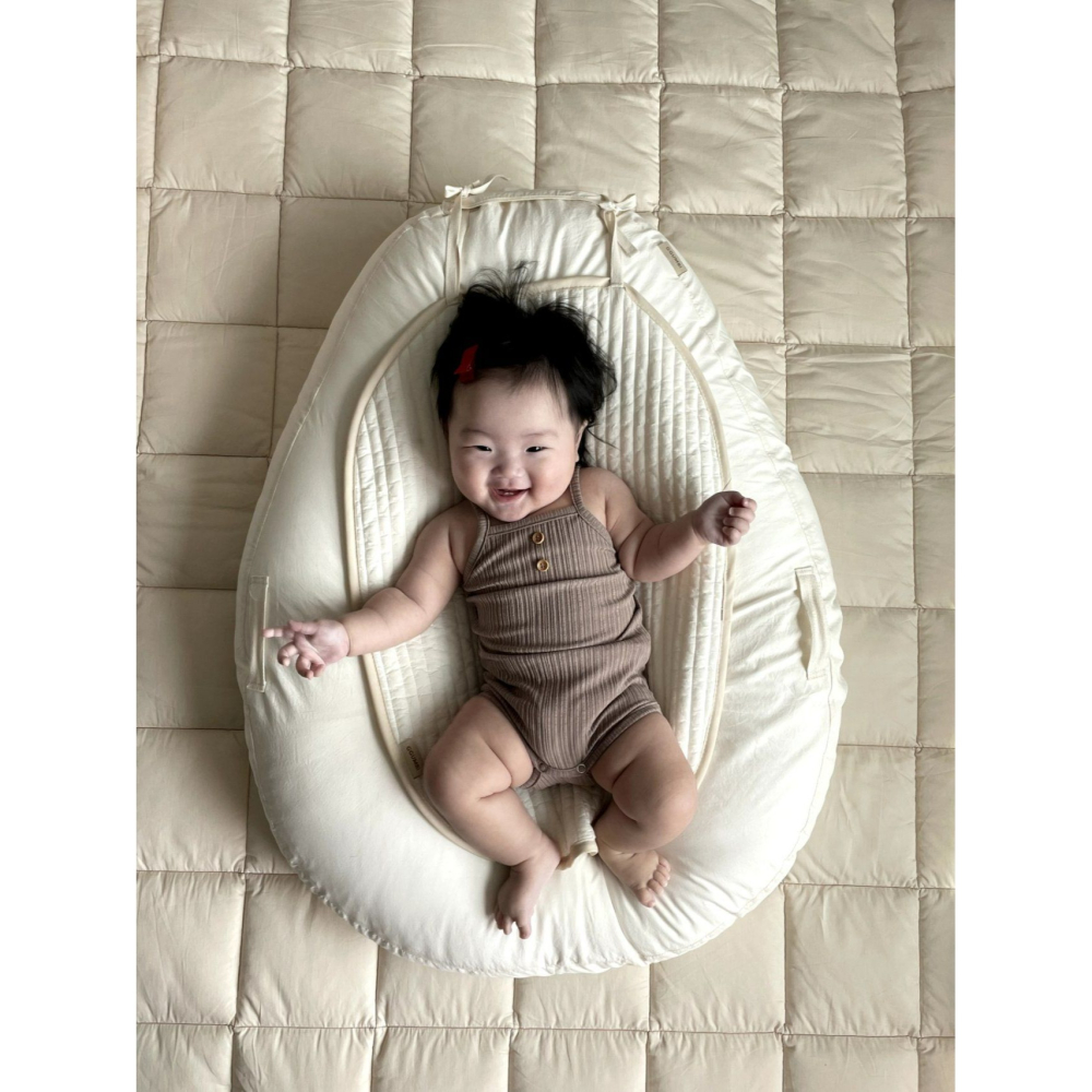 Moran 包屁衣 含髮帶 모란 이지단추슈트세트-細節圖2