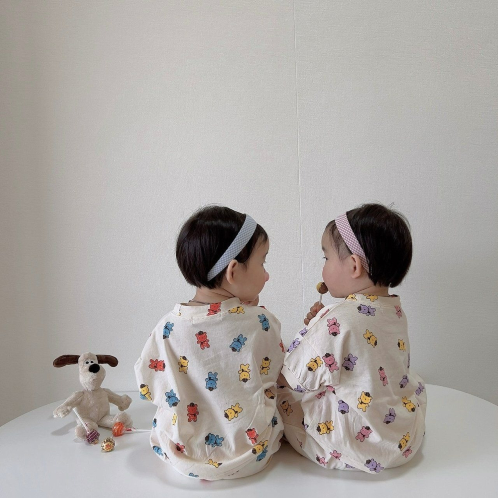 Moran 套裝 上下 모란 여름모자곰상하-細節圖6