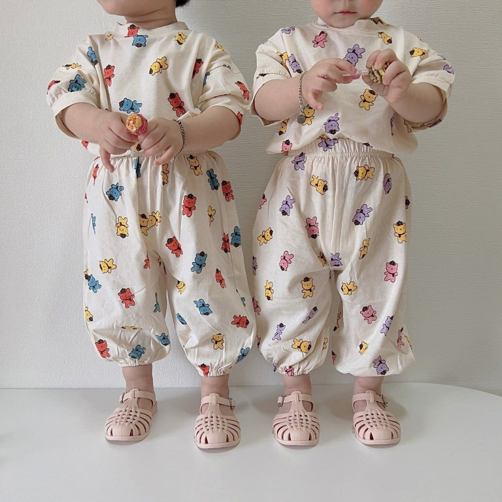 Moran 套裝 上下 모란 여름모자곰상하-細節圖9