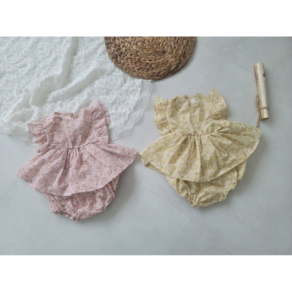 Moran 套裝 屁屁褲+上衣 모란 아일리블루머세트-細節圖6