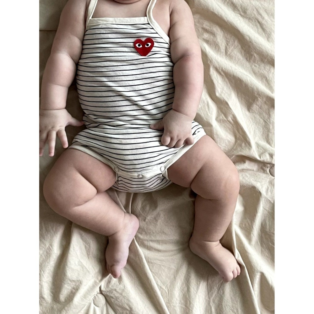 Moran 包屁衣 含髮帶 모란 심플슈트세트-細節圖3