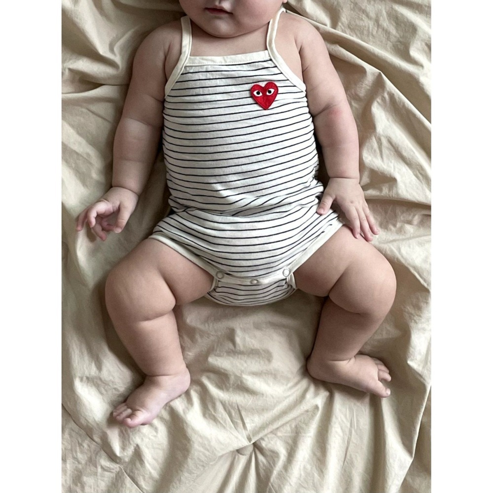 Moran 包屁衣 含髮帶 모란 심플슈트세트-細節圖4