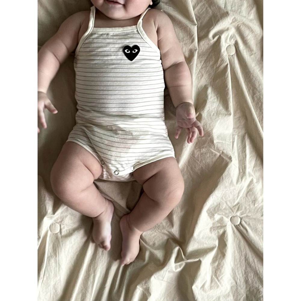 Moran 包屁衣 含髮帶 모란 심플슈트세트-細節圖6