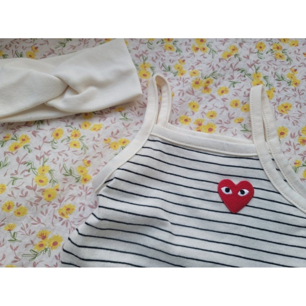 Moran 包屁衣 含髮帶 모란 심플슈트세트-細節圖9