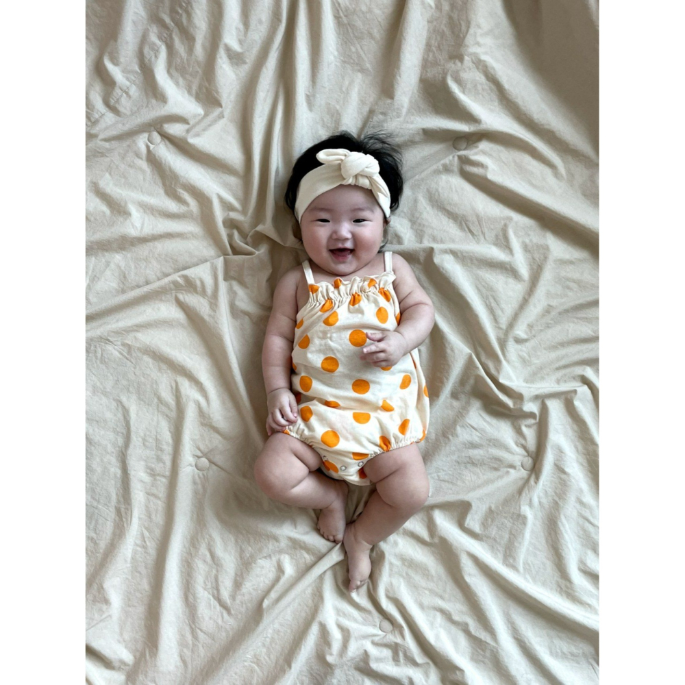 Moran 包屁衣 含髮帶 모란 방울방울슈트세트-細節圖8