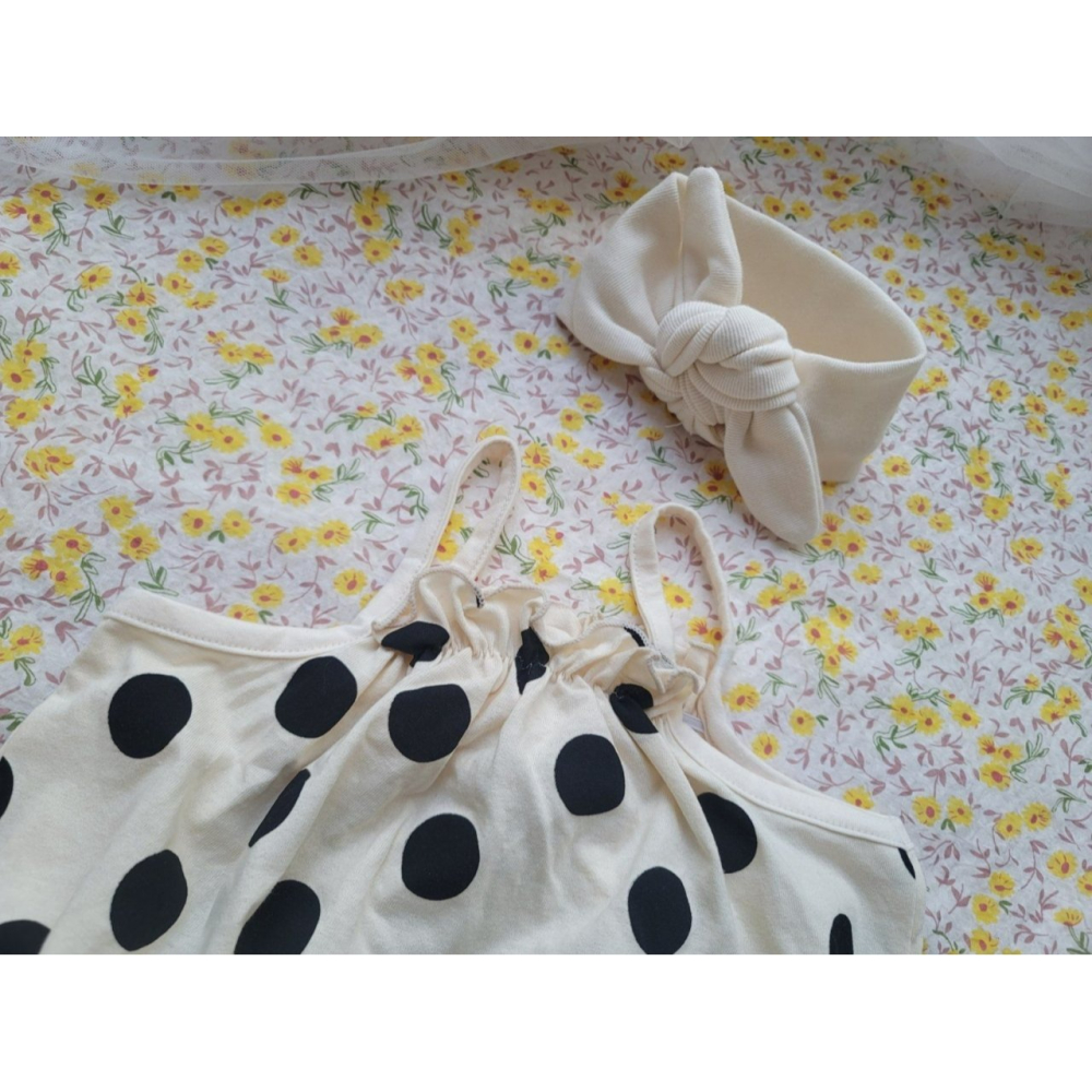 Moran 包屁衣 含髮帶 모란 방울방울슈트세트-細節圖11