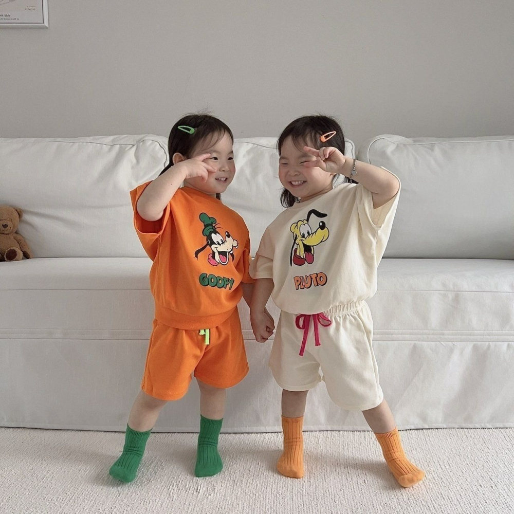 Moran 套裝 上下 모란 레트로디즈니상하-細節圖3