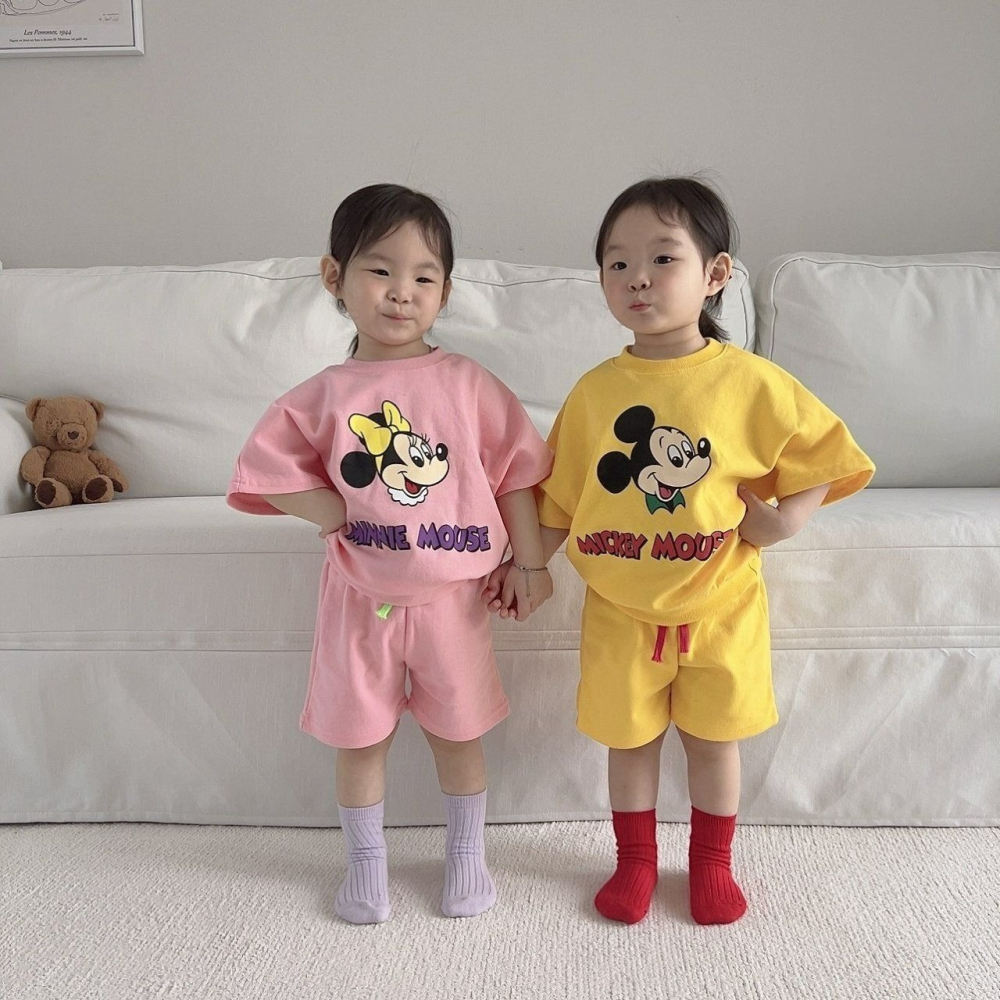 Moran 套裝 上下 모란 레트로디즈니상하-細節圖5