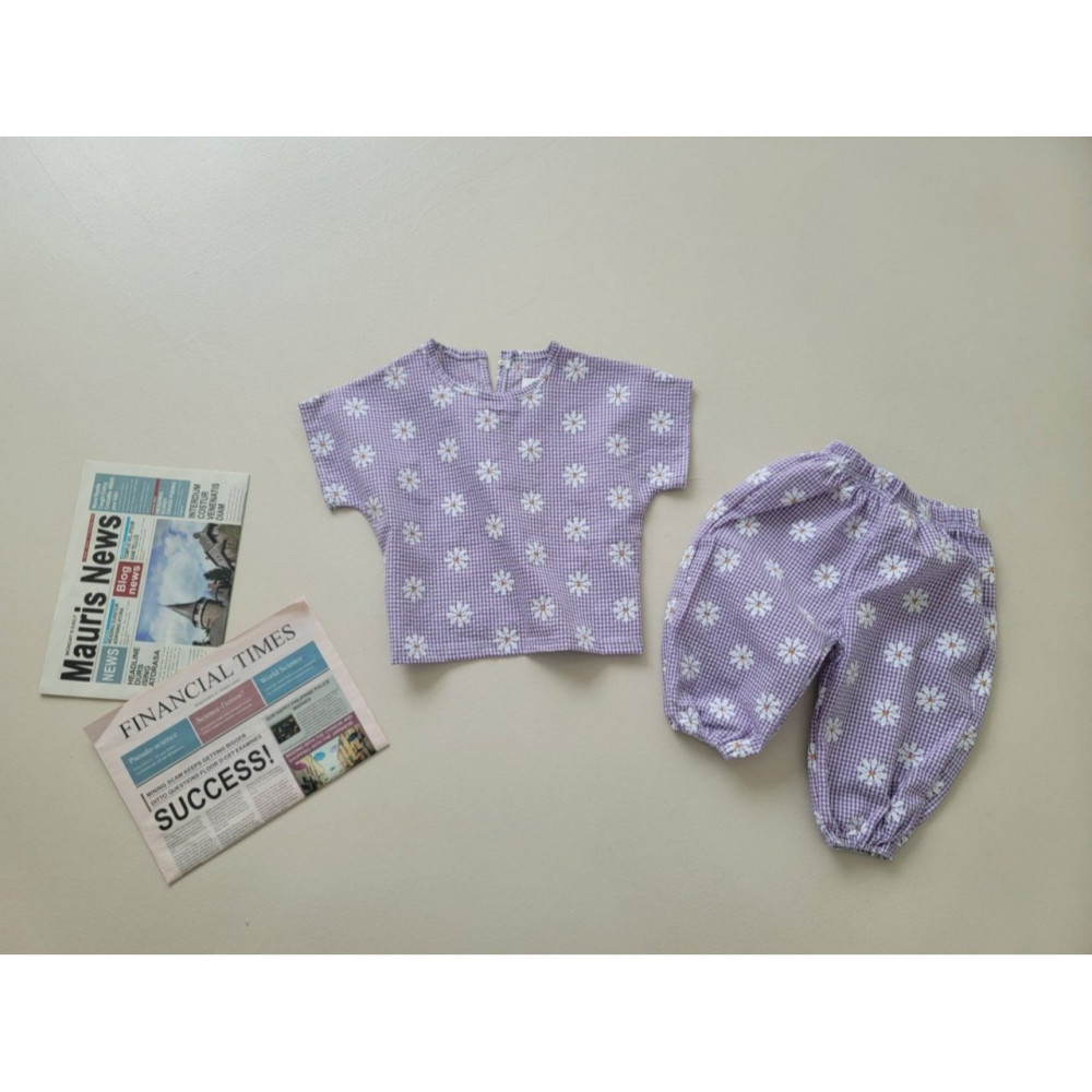 Moran 套裝 上下 모란 데이지고쟁이상하-細節圖9