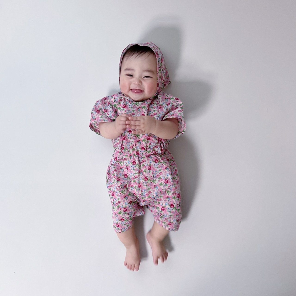 Moran 套裝 包屁衣+帽子 모란 꽃분이슈트세트-細節圖2