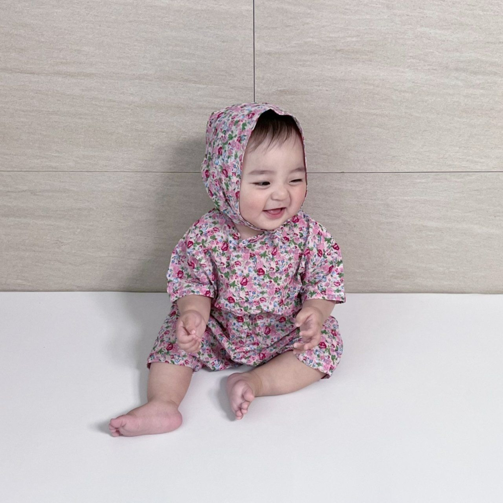 Moran 套裝 包屁衣+帽子 모란 꽃분이슈트세트-細節圖6