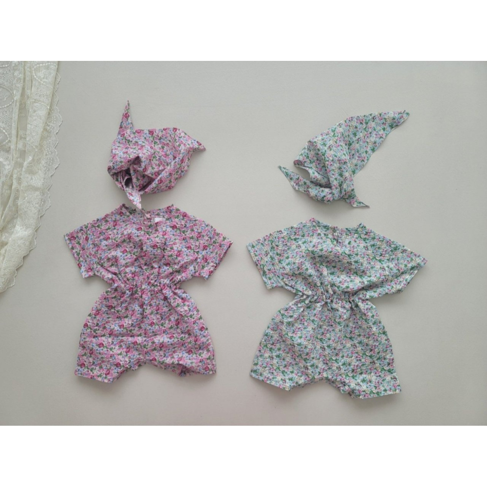 Moran 套裝 包屁衣+帽子 모란 꽃분이슈트세트-細節圖7