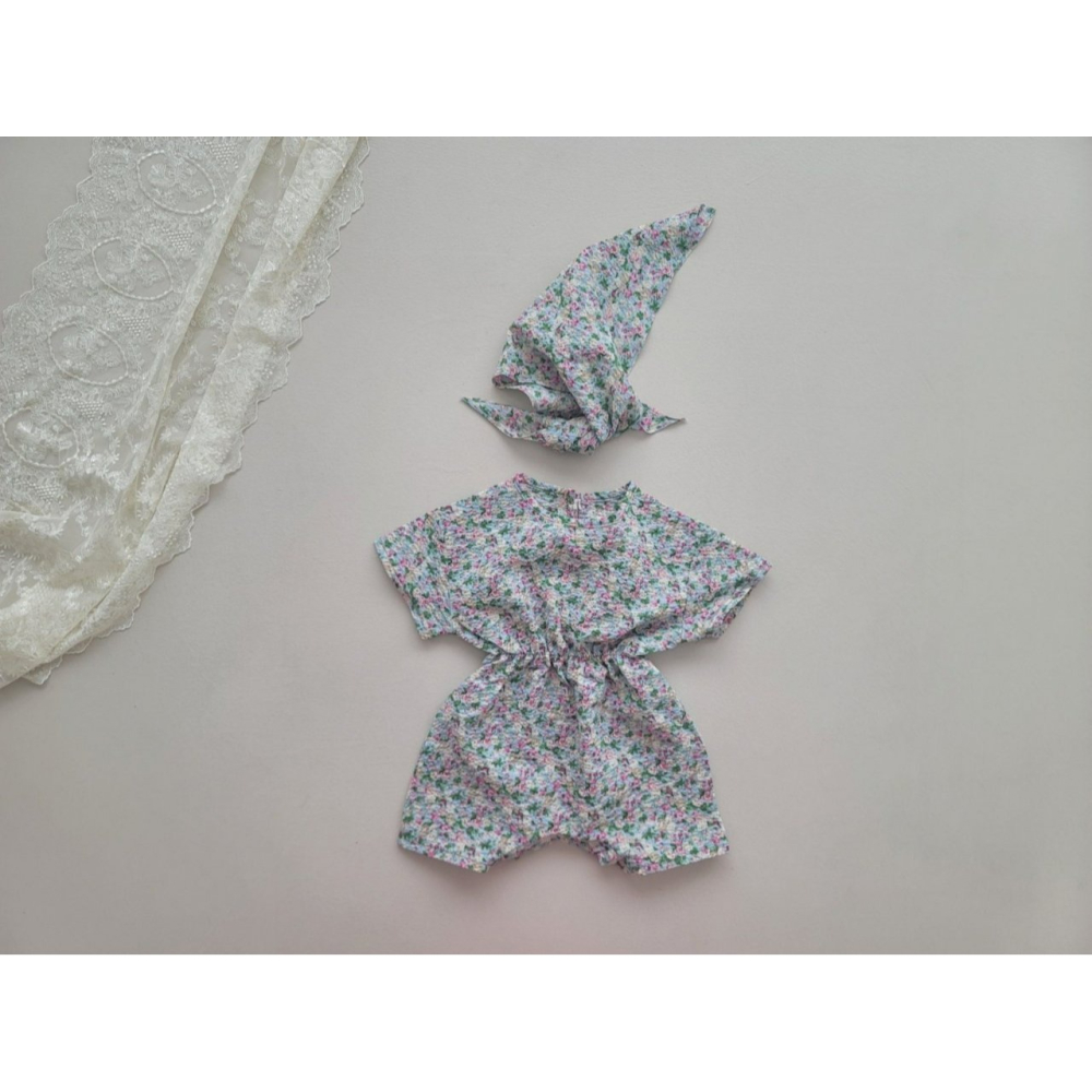 Moran 套裝 包屁衣+帽子 모란 꽃분이슈트세트-細節圖9