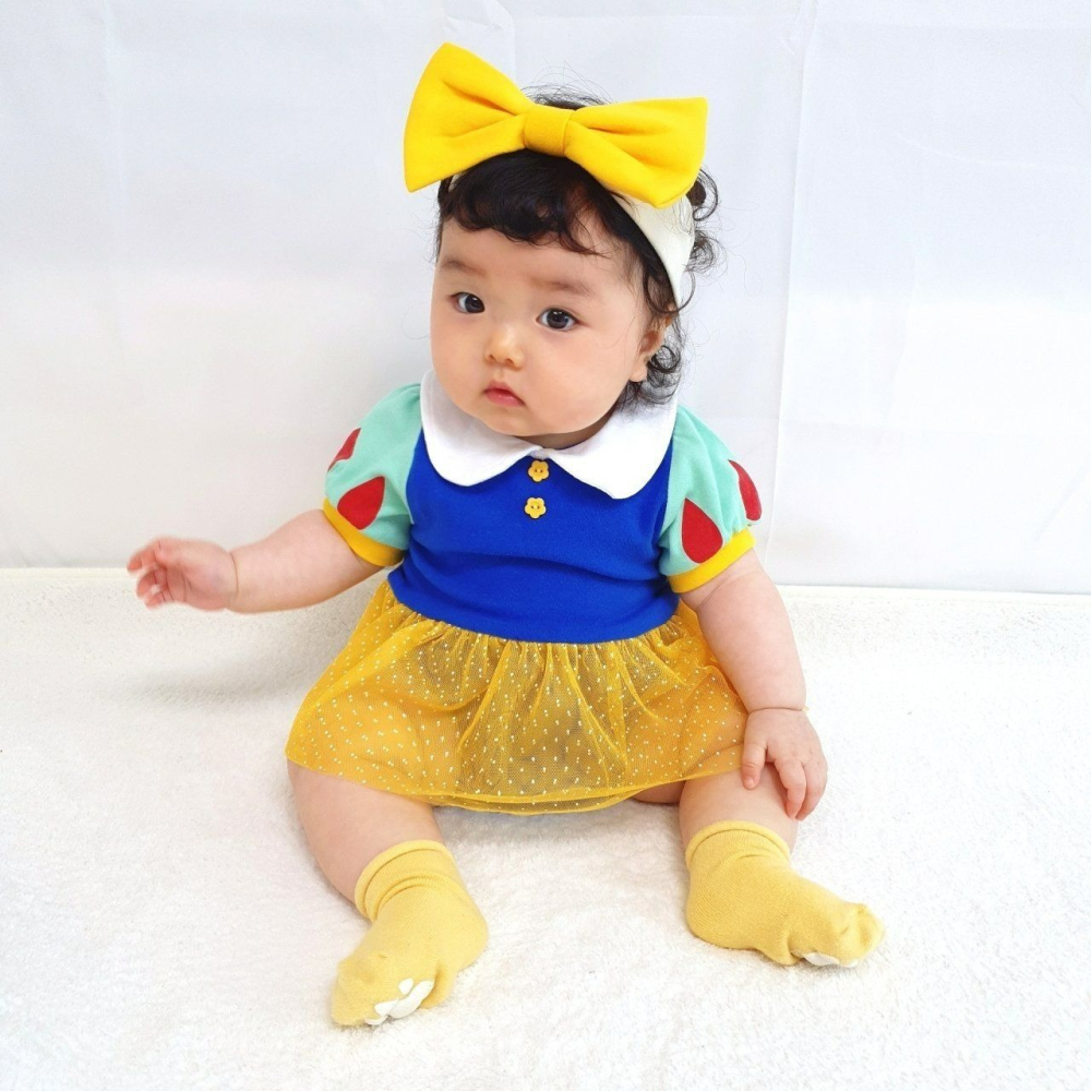 Moran 套裝 包屁衣+髮帶 모란 공주슈트세트-細節圖7