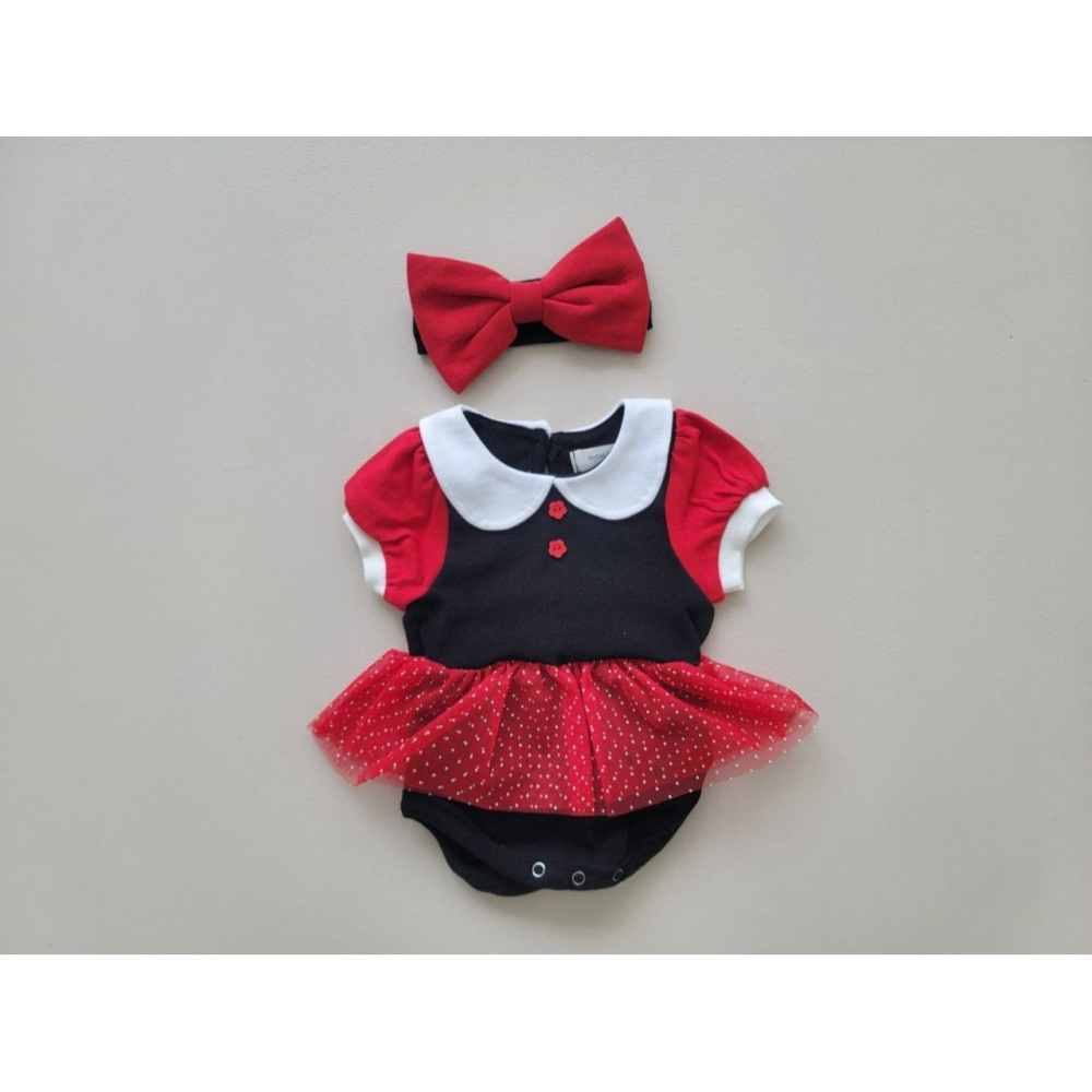 Moran 套裝 包屁衣+髮帶 모란 공주슈트세트-細節圖10