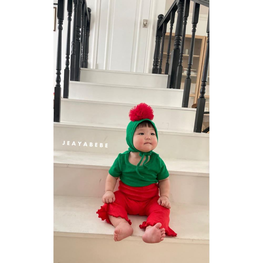 Jeaya 套裝 上下 재야 키즈카네이션세트(티셔츠+부츠컷세트)-細節圖2