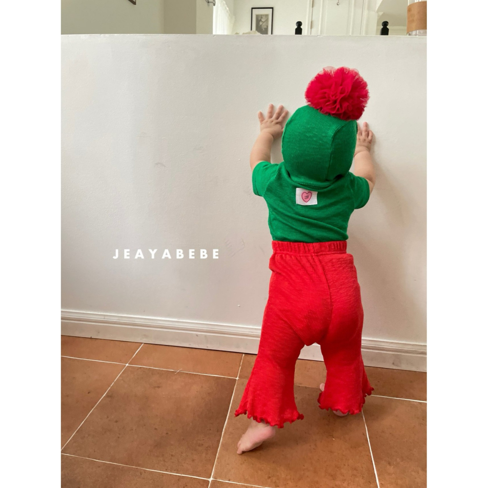 Jeaya 套裝 上下 재야 키즈카네이션세트(티셔츠+부츠컷세트)-細節圖3