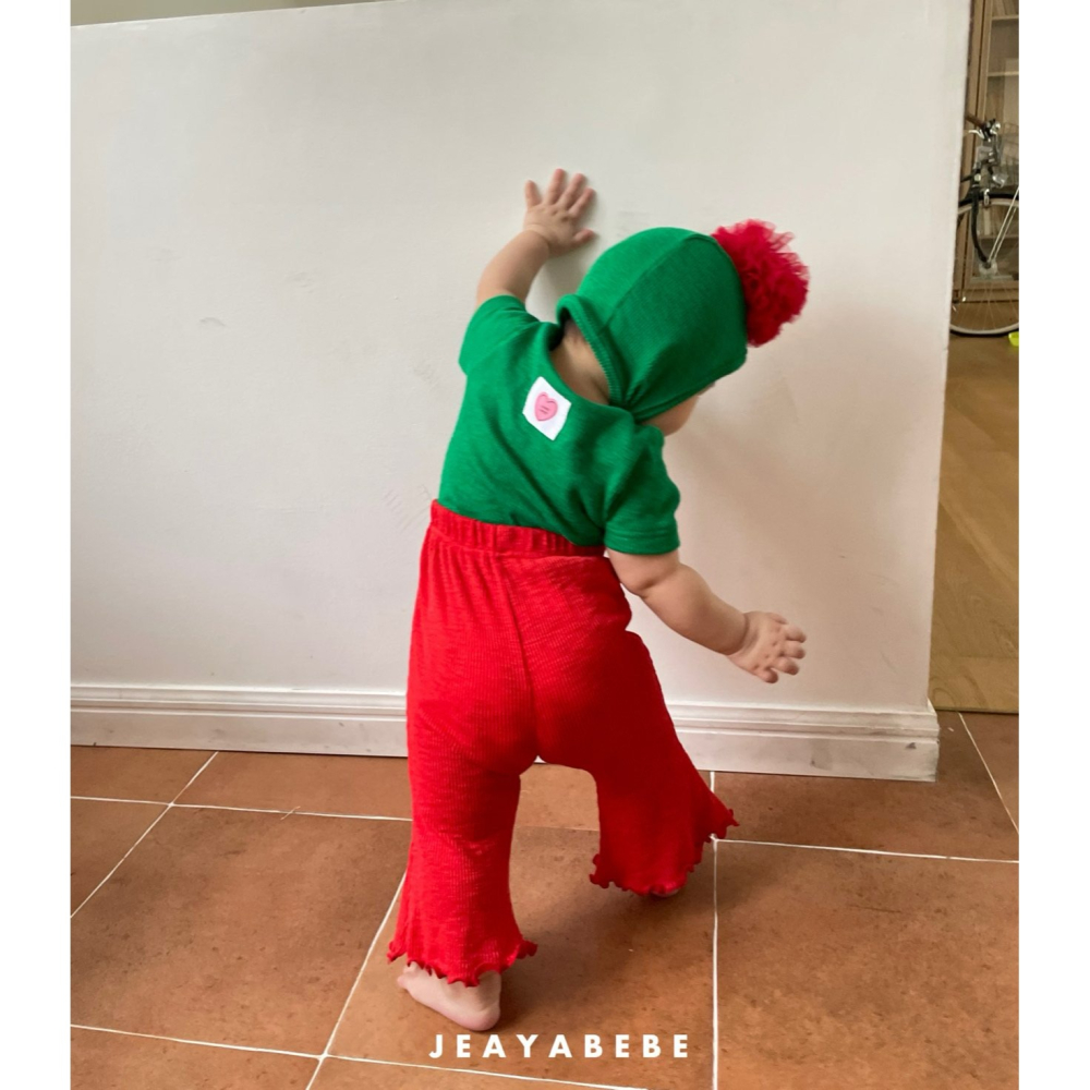 Jeaya 套裝 上下 재야 키즈카네이션세트(티셔츠+부츠컷세트)-細節圖5