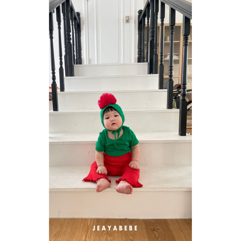 Jeaya 套裝 上下 재야 키즈카네이션세트(티셔츠+부츠컷세트)-細節圖6